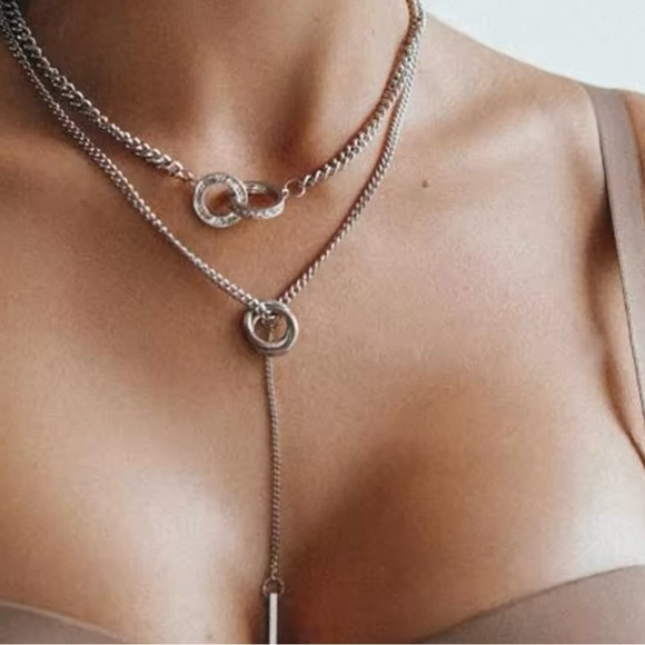 Vintage Layered Necklace Women's Bohemian Tassel Pendant Necklaces - Picture 2 of 6